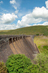 Elan valley of Wales in the summertime.