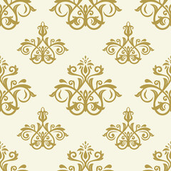 Orient classic golden pattern. Seamless abstract background with vintage elements. Orient golden background. Ornament for wallpaper and packaging