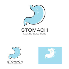 Fototapeta premium stomach health and stomach care logo design icon vector template