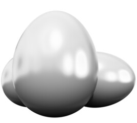 Eggs isolated