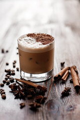 coffee with chocolate