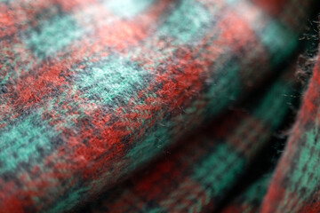 close up of colorful wool texture