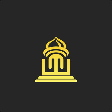 Vector Piar whit Building Dome