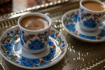 cup of turkish coffee on the table