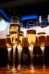 glasses of champagne