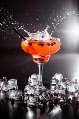 cocktail with splash