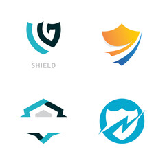 Fototapeta na wymiar Shield logo template design. vector shield icon
