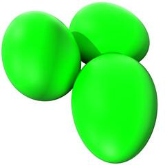 Eggs isolated