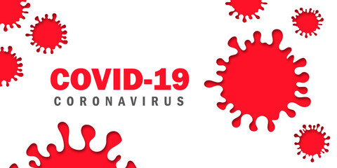 Coronavirus 2019-nCoV and Virus background with disease cells