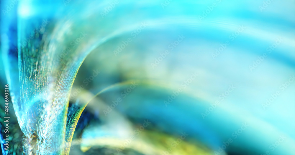 Poster abstract colorful background with blue wave, curve texture. 3d rendering