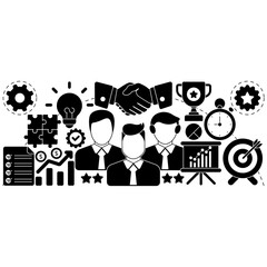 Obraz premium Vector design of business handshake illustration