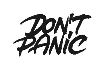 Dont Panic lettering design