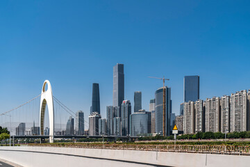 Fototapeta premium Guangzhou Financial Center Modern Office Building