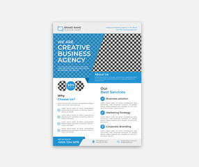 Professional corporate flyer design template