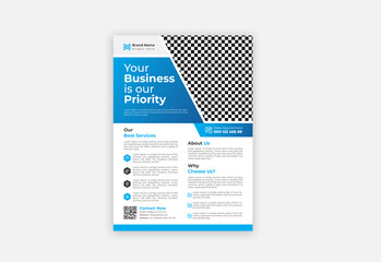 Professional corporate flyer design template