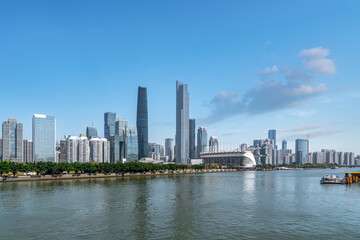 Obraz premium Guangzhou Financial Center Modern Office Building