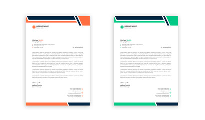 creative letterhead design template