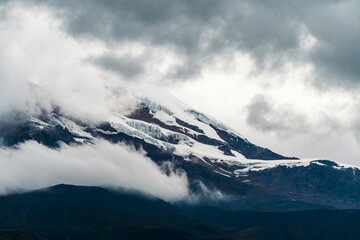 chimborazo volcano andes mountains ecuador
