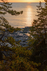 能登半島 夕暮れの日本海