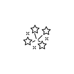 fire works icons symbol vector elements for infographic web 