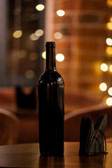 wine glasses and bottles of wine wine bar.