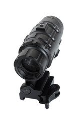 Magnifier for a rifle to increase crosshair size