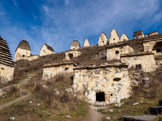 Fototapeta premium Ancient Dargavs Village City of the Dead