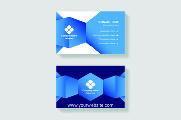 Clean professional business card template