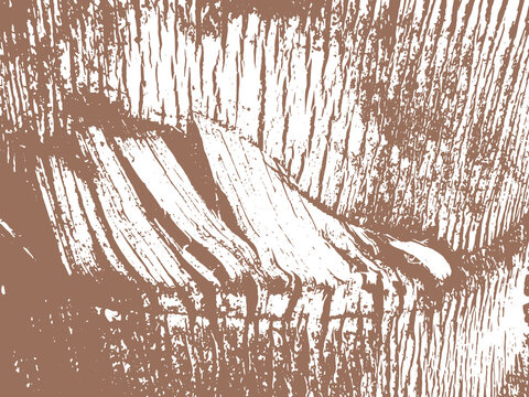 Palm tree trunk texture illustration. Marks and scratches vector background.