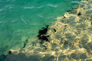 natural background abstraction of sea water