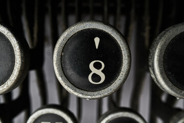 8 - old typewriter keys