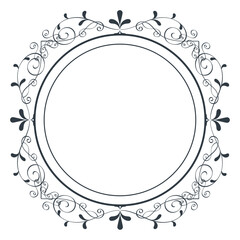 elegant circular monogram
