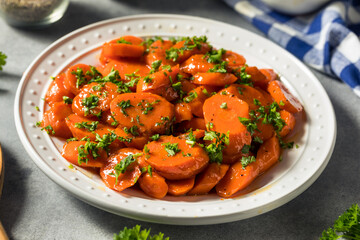 Homemade Baked Sugar Glazed Carrots