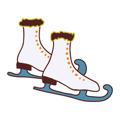 Winter aromatic spices for decoration and preparation of pastries and drinks. Vector.