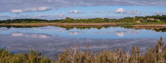 Sa Vall salt lake, Colònia de Sant Jordi, ses Salines, Mallorca, Balearic Islands, Spain