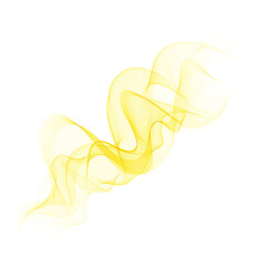 The yellow line in the waveform.Transparent vector,abstract background.