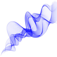 Abstract vector background, transparent waved lines for brochure, website, flyer design. Blue smoke wave.