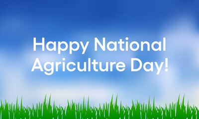 National Agriculture day (AG) is observed every year in March, to recognize, celebrate, and research the important contributions of the agriculture industry. Vector illustration