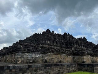 Fototapeta na wymiar ボロブドゥール寺院 ジョグジャカルタ ジャワ島 インドネシア 東南アジア