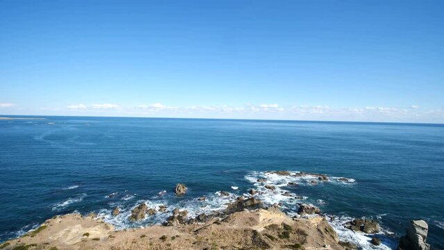 犬吠埼灯台からの太平洋の眺め　1月