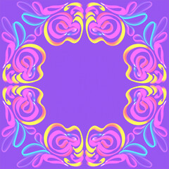 Pastel decorative frame border