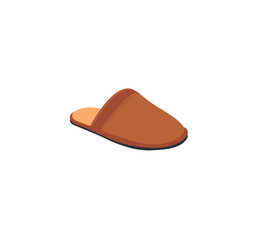 Flip-flop vector isolated icon. Home slippers emoji illustration. Flip-flop vector isolated emoticon