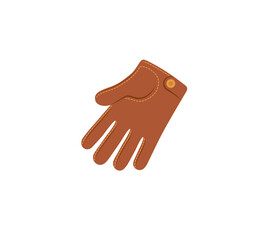 Leather glove vector isolated icon. Leather glove emoji illustration. Leather glove vector isolated emoticon