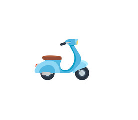 Motor scooter vector isolated icon. Motor scooter emoji illustration. Motor scooter vector isolated emoticon