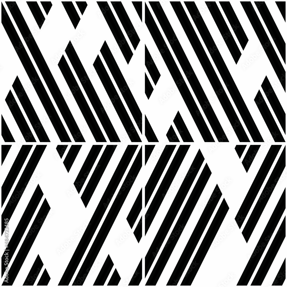 Poster 4 different vector patterns in the same package(eps). one pattern is paid and 3 are free (white divi