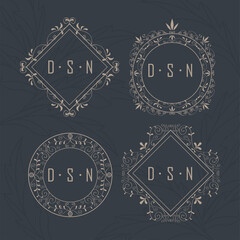 four victorians monograms icons