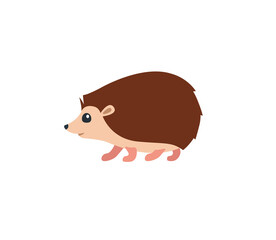 Hedgehog vector isolated icon. Hedgehog emoji illustration. Hedgehog vector isolated emoticon