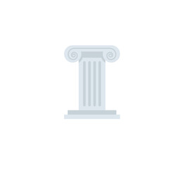 Column vector isolated icon. Column emoji illustration. Column vector isolated emoticon