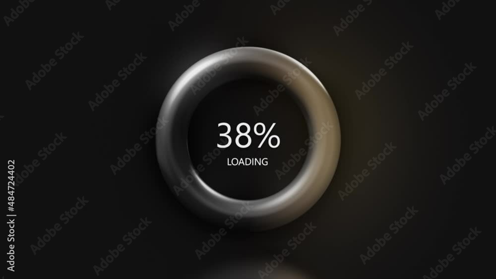 Poster loading in the ring. motion. a fast-flowing percentage ring with a bright color in abstraction.