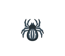 Spider vector isolated icon. Emoji illustration. Spider vector emoticon